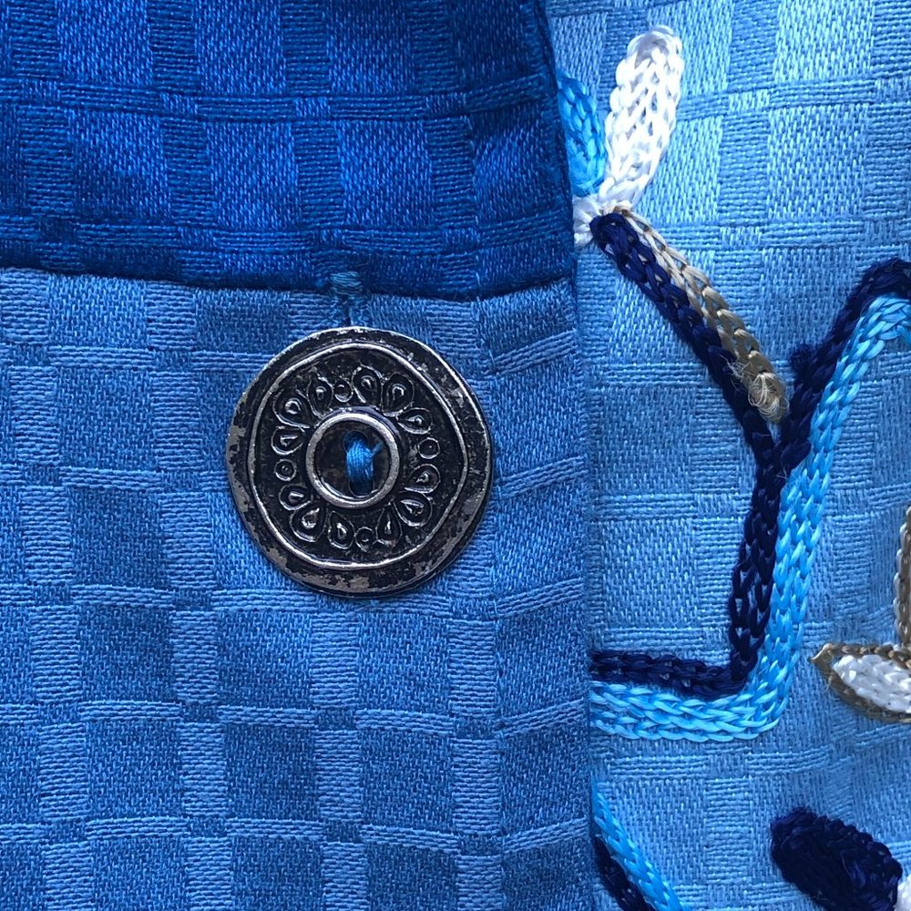 Indigo Moon Boho Embroidered Patchwork Cottagecor… - image 6